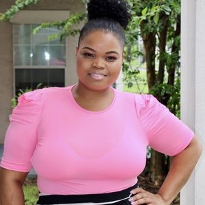 Neon Pink blouse